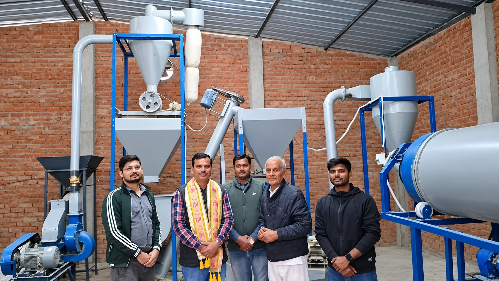 JFLEURS team in fish feed quality control laboratory